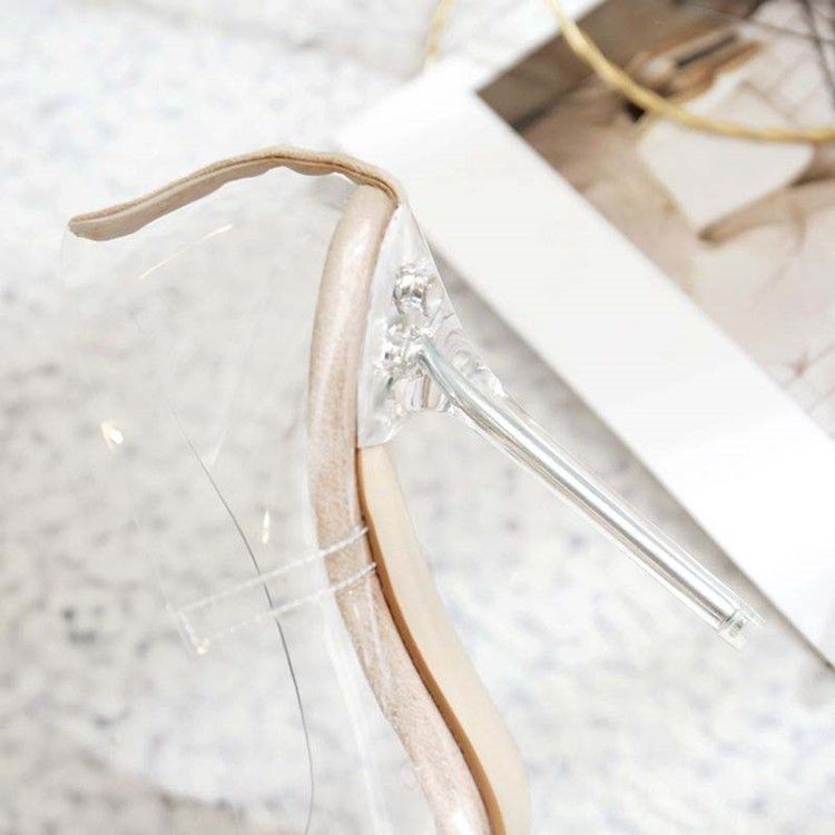 Pvc Slip-on Teräväkärkiset Piikkikorko Naisten Avokkaat