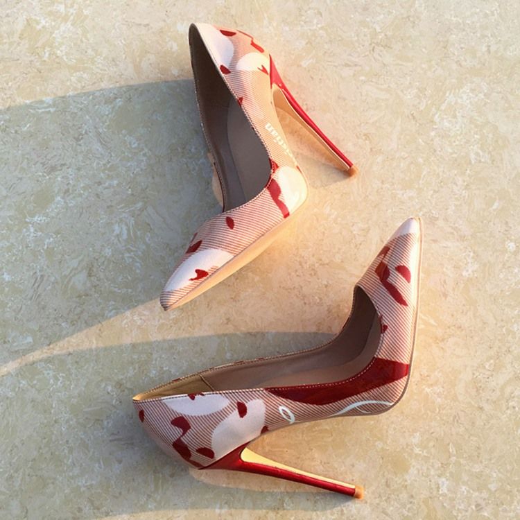Slip-on Terävä Kärki 12cm Ohuet Naisten Kengät