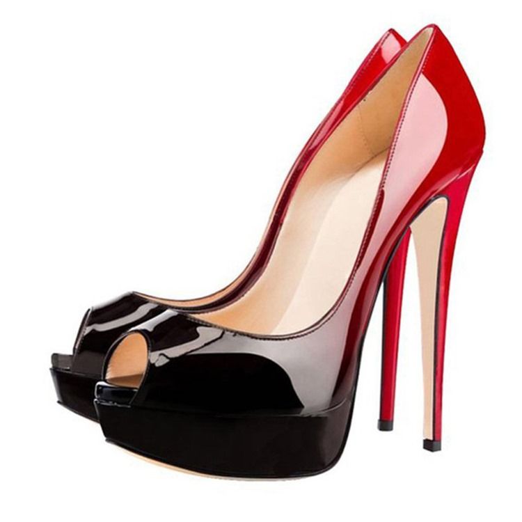 Stiletto Heel Peep Toe Platform Naisten Avokkaat