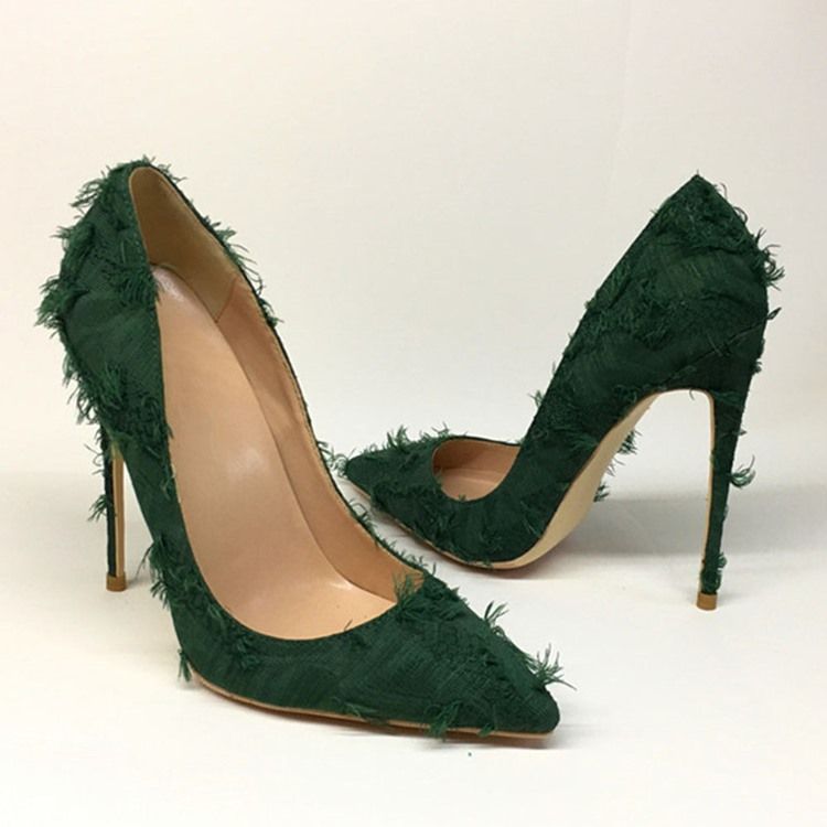 Stiletto Heel Teräväkärkiset Sulka Ol Thin Naisten Kengät