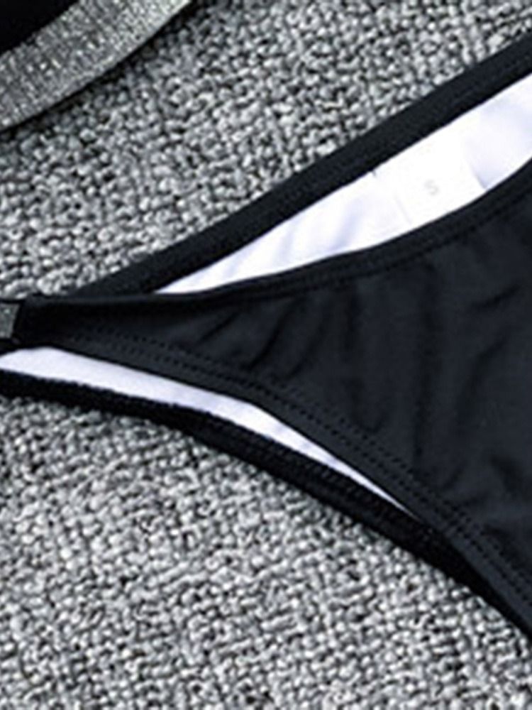 Naisten Seksikkäät Lurex Color Block -uimapuvut