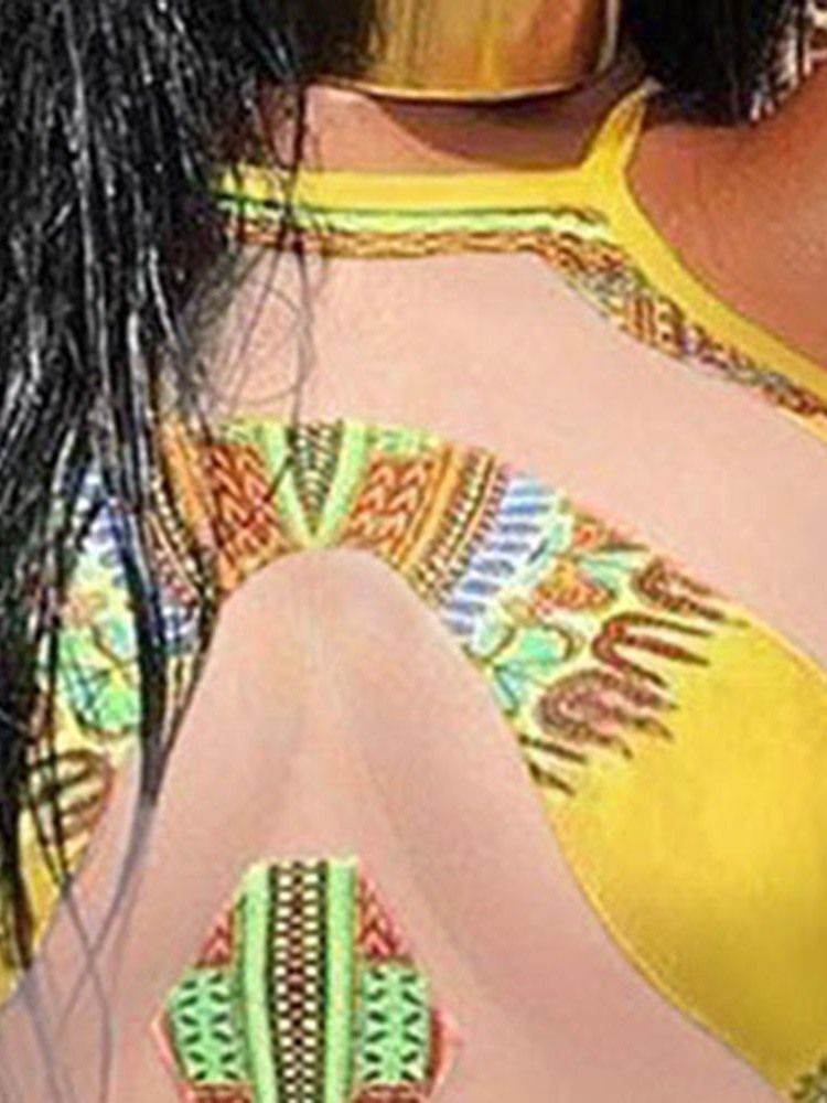 Naisten Seksikkäät Patchwork Patchwork -uimapuvut