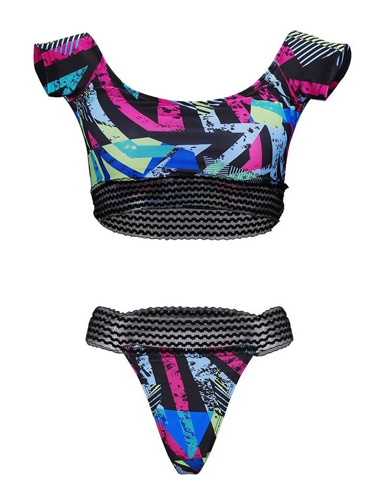 Naisten Tankini Set Stripe Micro Uimapuku