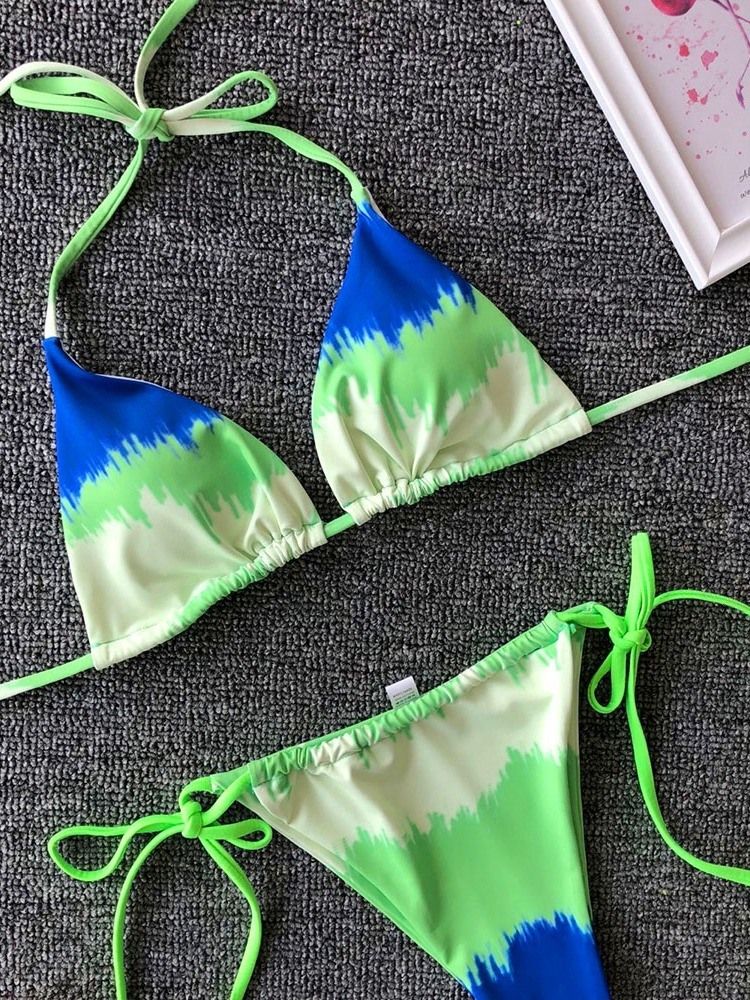 Naisten Värikkäät Nauhalliset Seksikkäät Bikinit