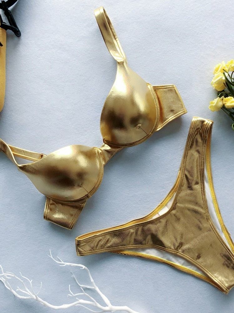 Naisten Yksinkertainen Joustava Seksikäs Bikini