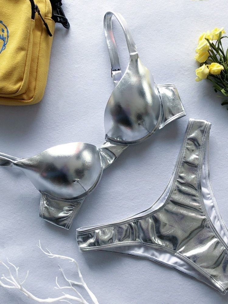 Naisten Yksinkertainen Joustava Seksikäs Bikini