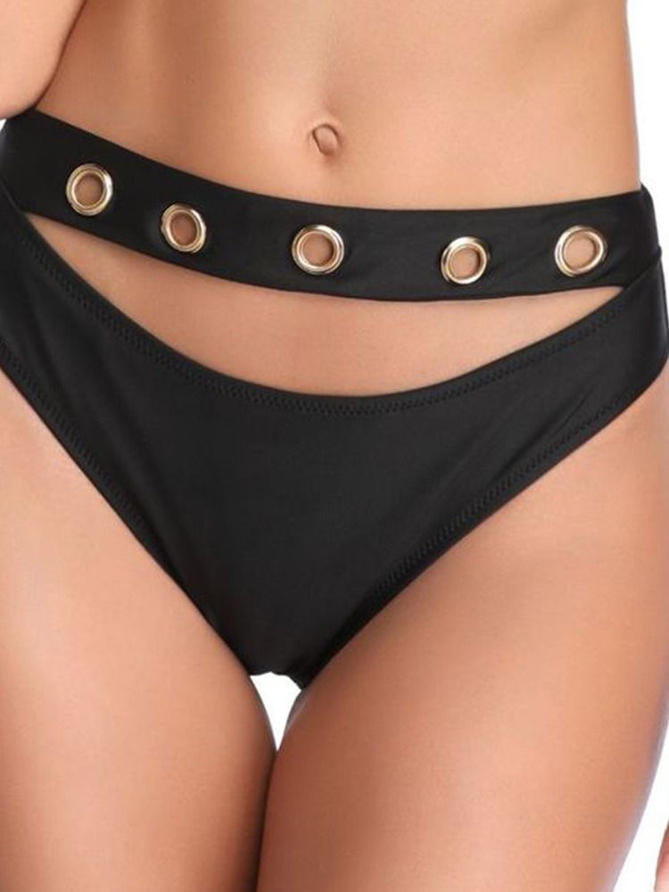 Naisten Yksinkertaisella Nauhalla Varustettu Ontto Seksikäs Bikini