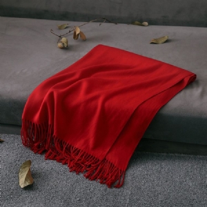Cashmere-jäljitelmä Yksivärinen Lämmin Huivi Naisille