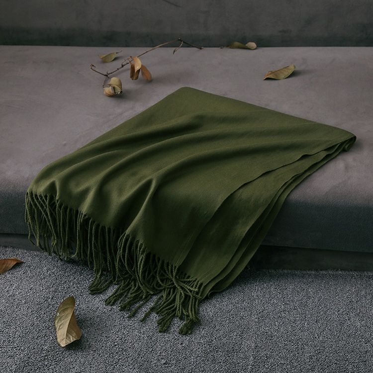 Cashmere-jäljitelmä Yksivärinen Lämmin Huivi Naisille