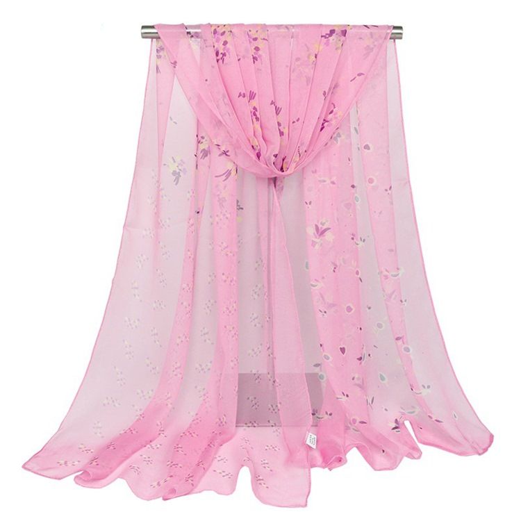 Crepe Georgette Silk All Match -huivi Naisille