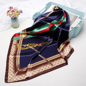 Ladylike Print Color Block Makeat Naisten Huivit
