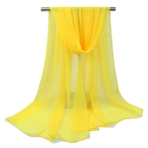Naisten Mukava Georgette Pure Color All Match -huivi