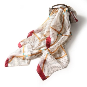 Naisten Patchwork Charmeuse -ruudullinen Huivi