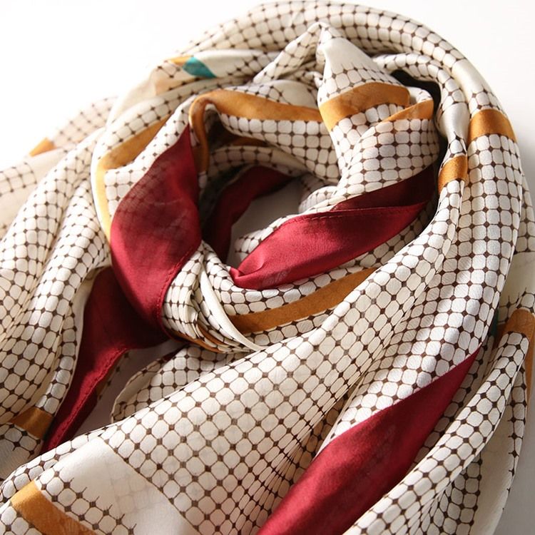 Naisten Patchwork Charmeuse -ruudullinen Huivi