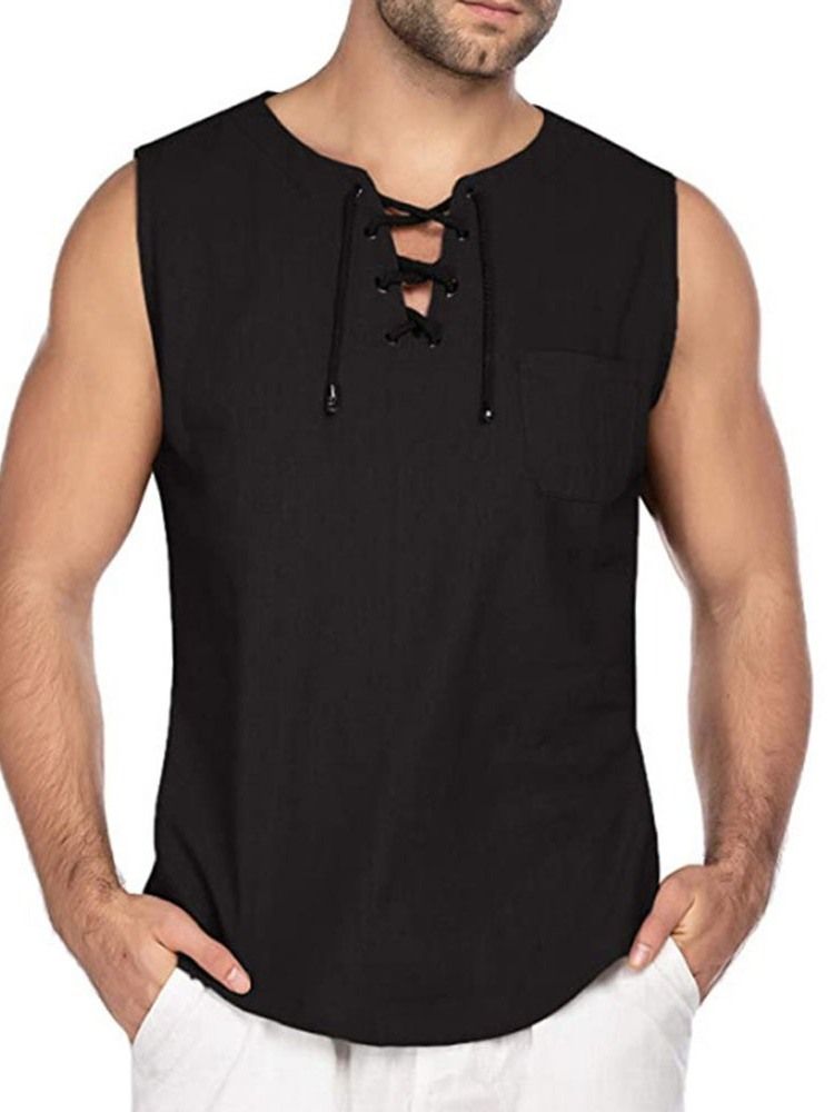 Casual Plain Slim Hihaton T-paita
