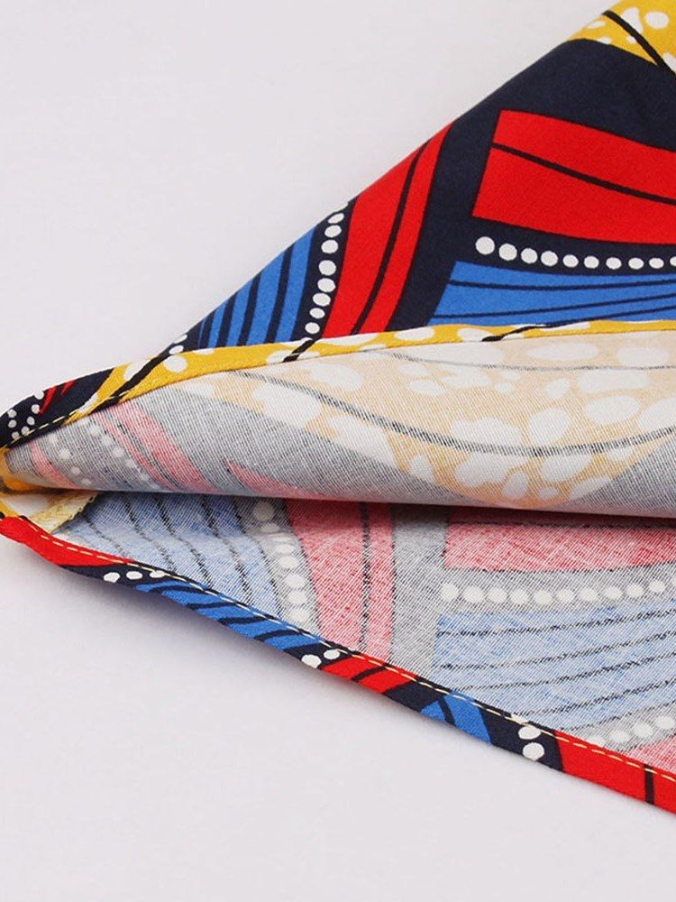 Epäsymmetrinen Painettu Bowknot-naisten Mekko