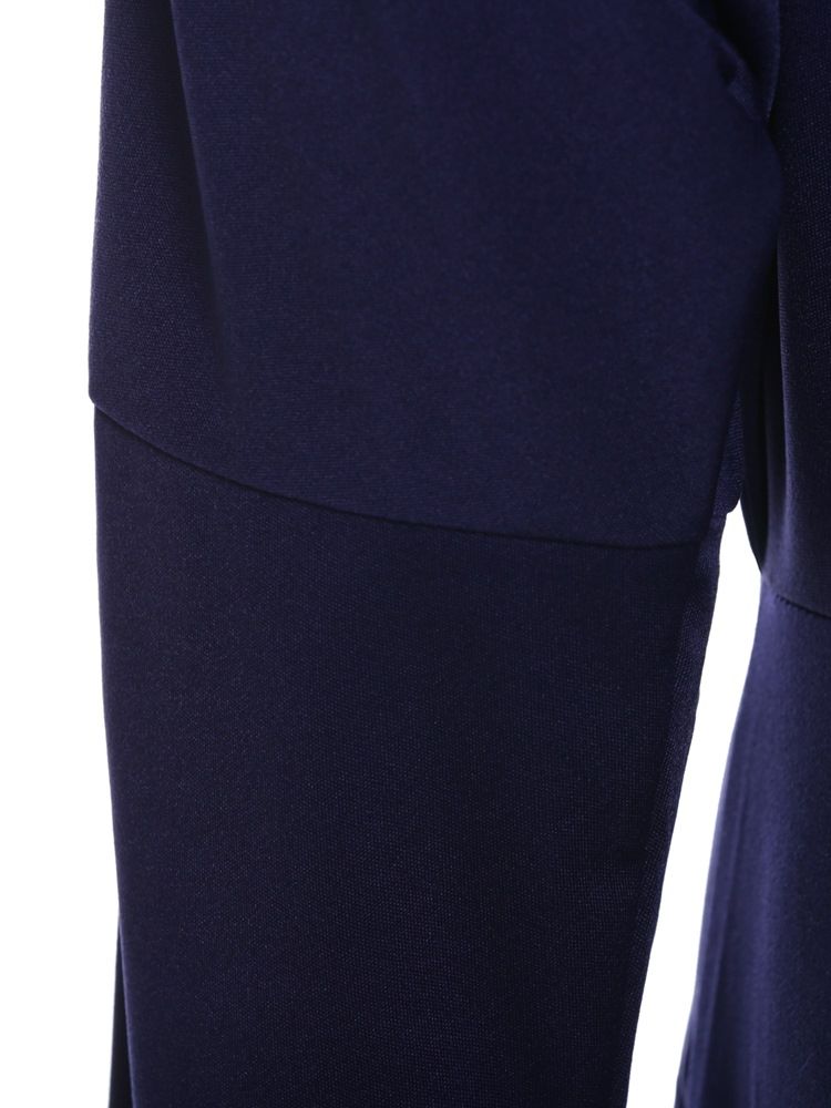 Yksivärinen Asym Oblique Collar -nahkamekko