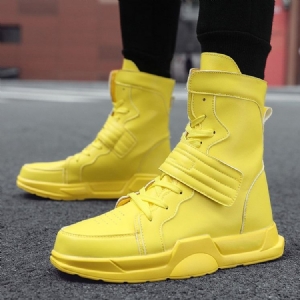 High-cut Uppe Color Block Round Toe Miesten Luistinkengät