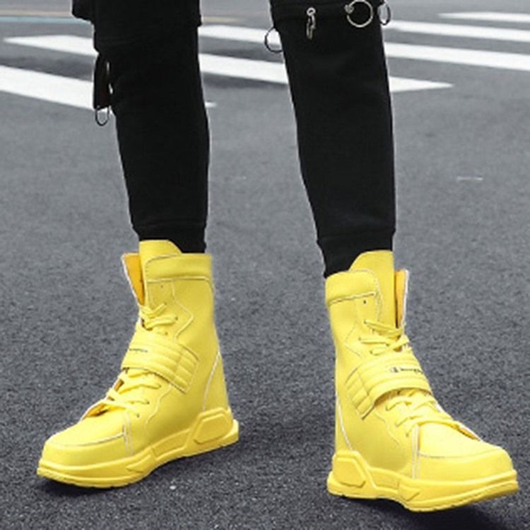 High-cut Uppe Color Block Round Toe Miesten Luistinkengät