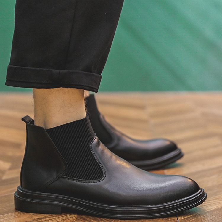 Miesten Pyöreät Kärjet Patchwork Slip-on -saappaat