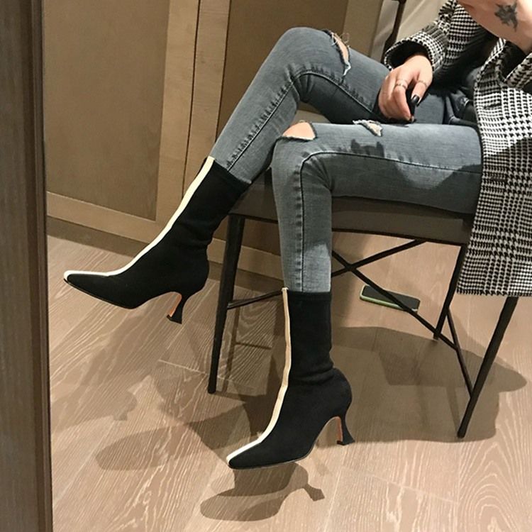 Naisten Väkilohkareet - Slip-on Square Toe - Korkokengät