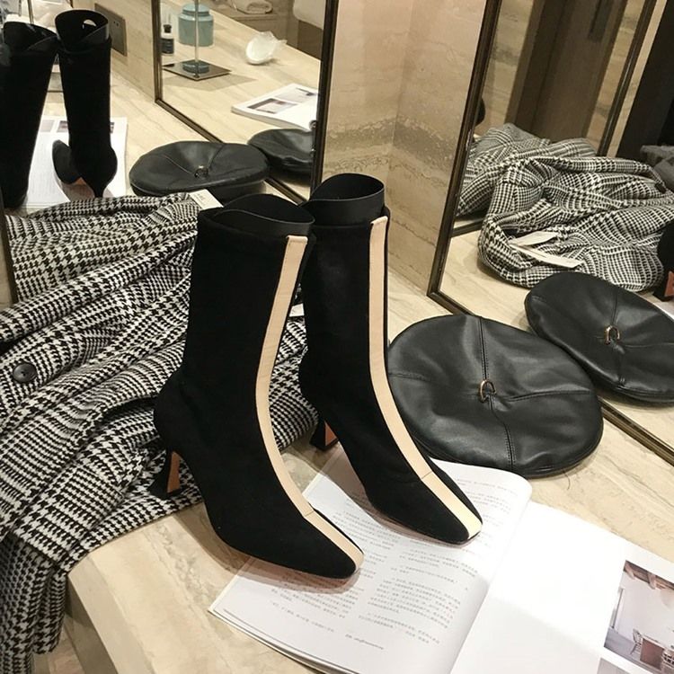 Naisten Väkilohkareet - Slip-on Square Toe - Korkokengät