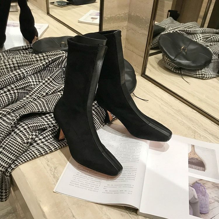 Naisten Väkilohkareet - Slip-on Square Toe - Korkokengät