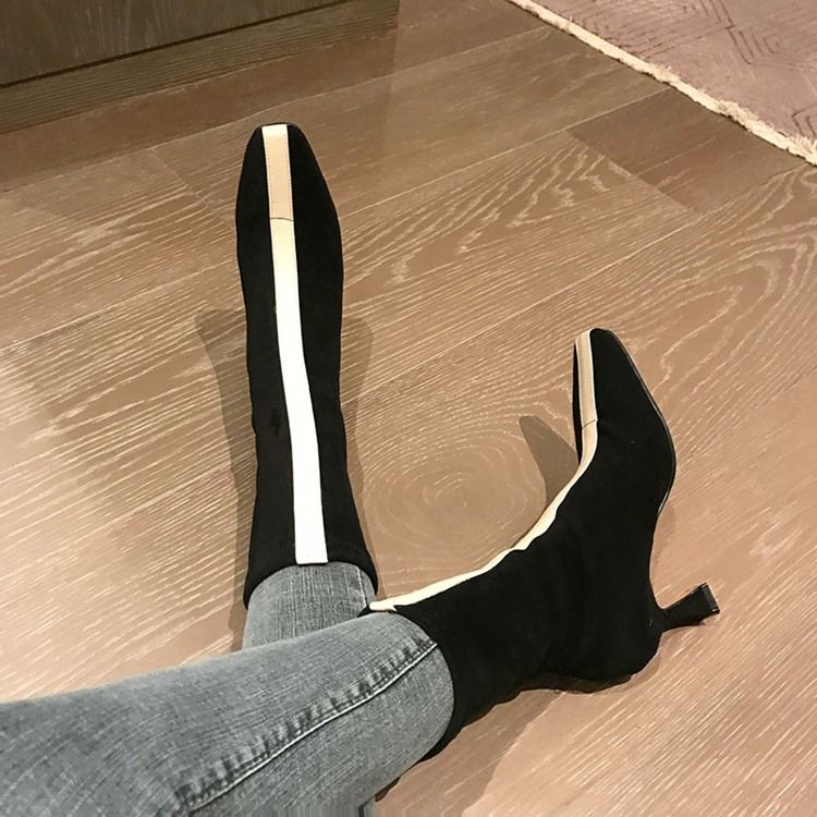 Naisten Väkilohkareet - Slip-on Square Toe - Korkokengät