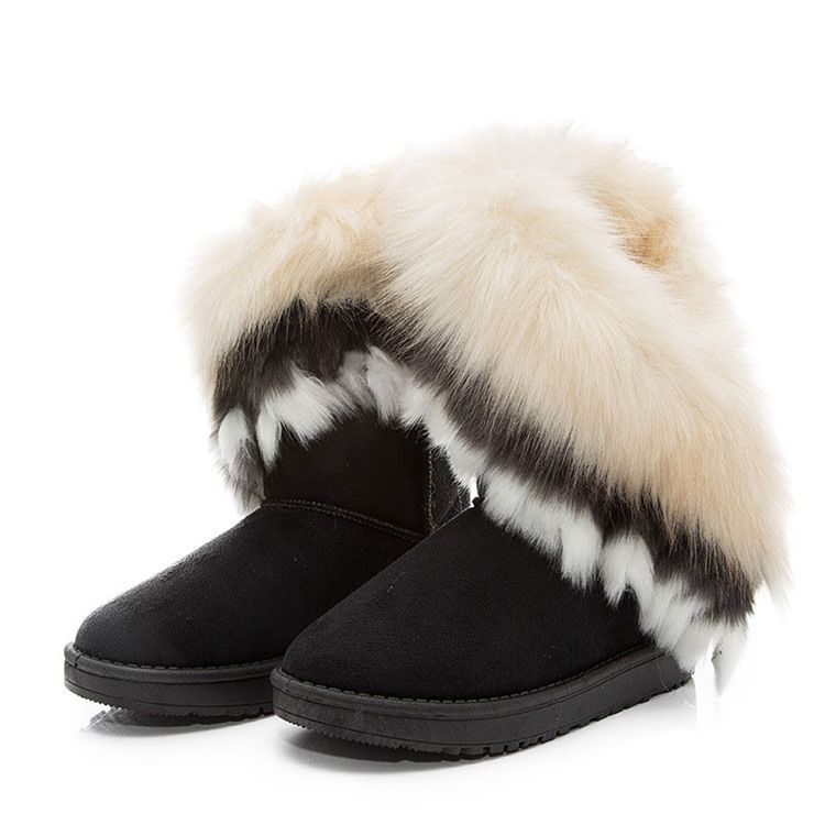 Värilohko Slip-on Naisten Lumisaappaat