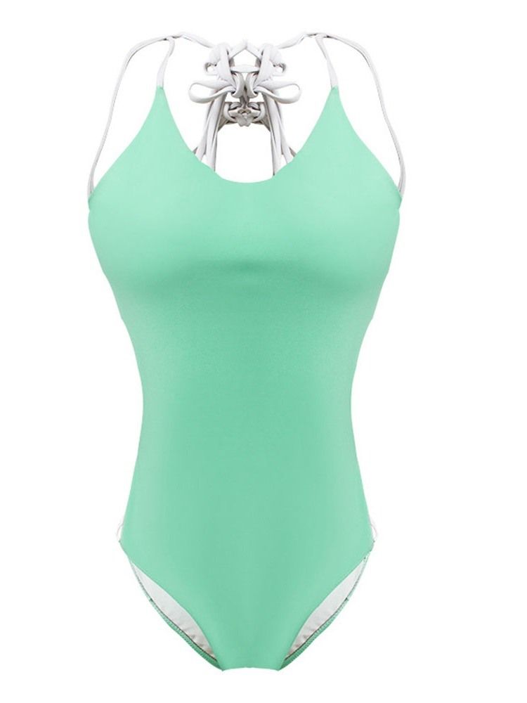 Naisten Lace-up Beach Look -joustavat Ontot Uimapuvut