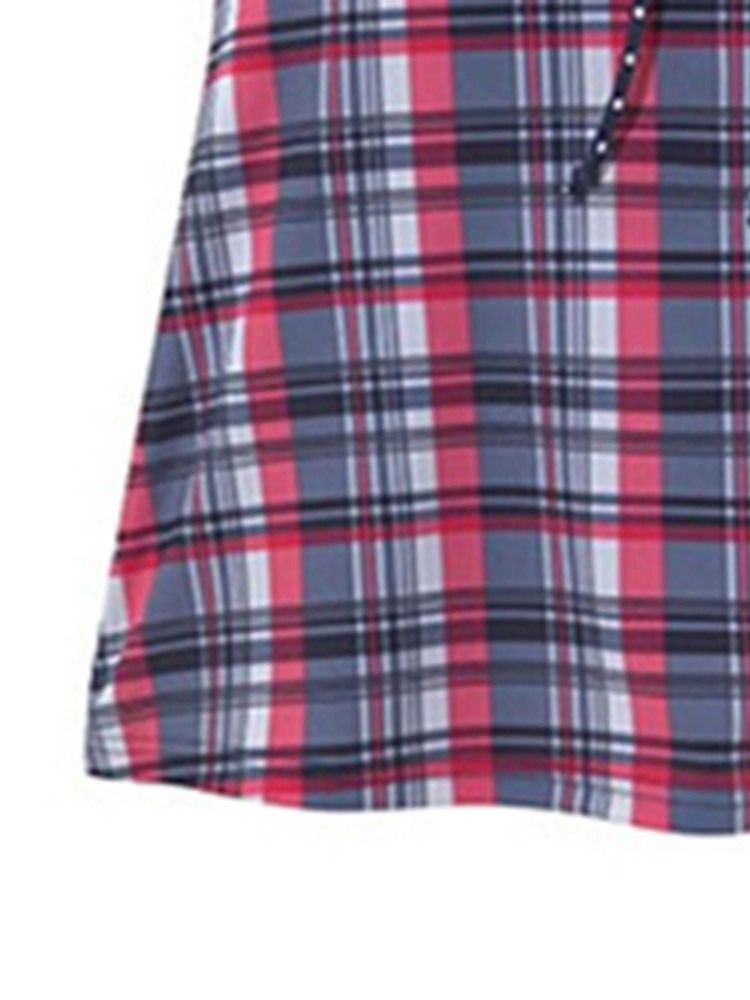 Naisten Plaid Bowknot Tankini Set -uimapuvut