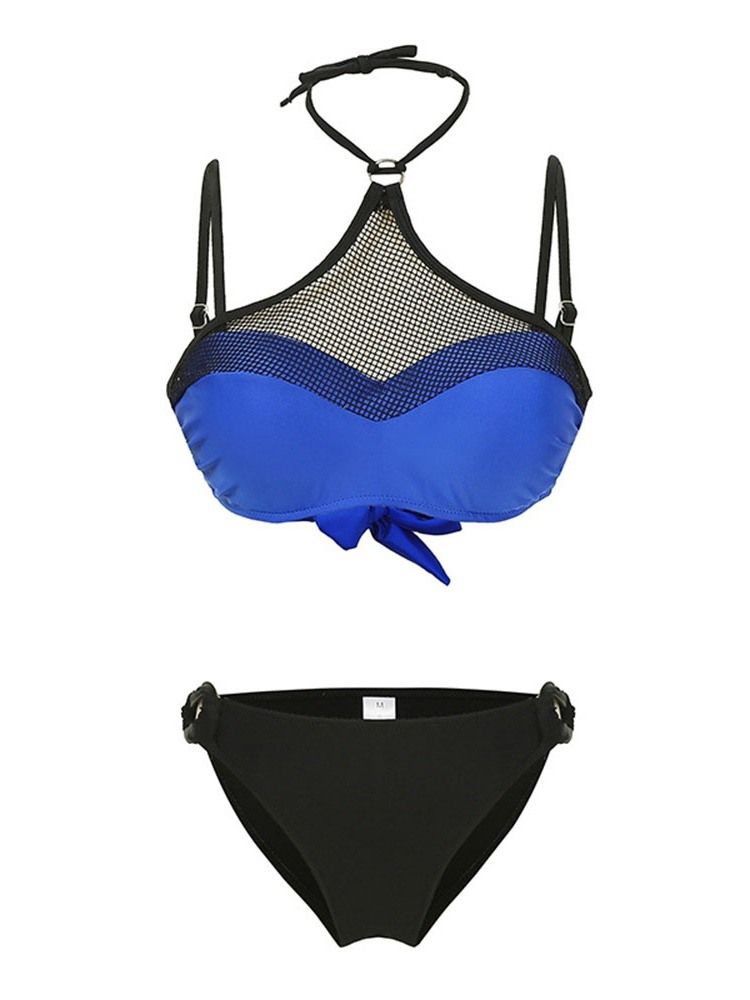 Naisten Tankini Set Color Block Seksikäs Uimapuku