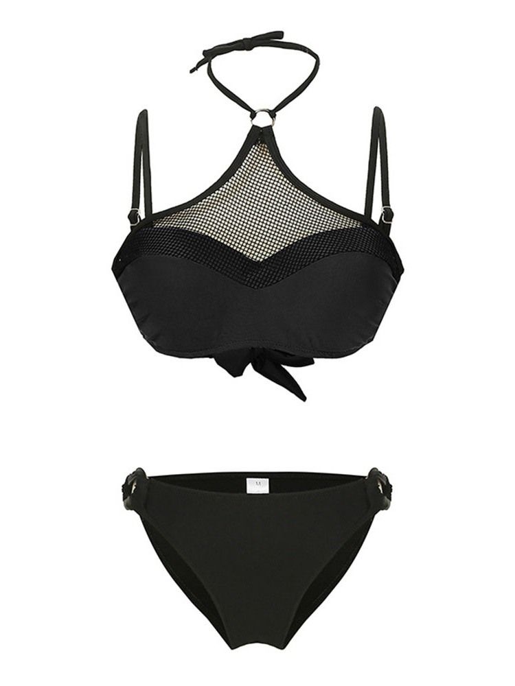 Naisten Tankini Set Color Block Seksikäs Uimapuku