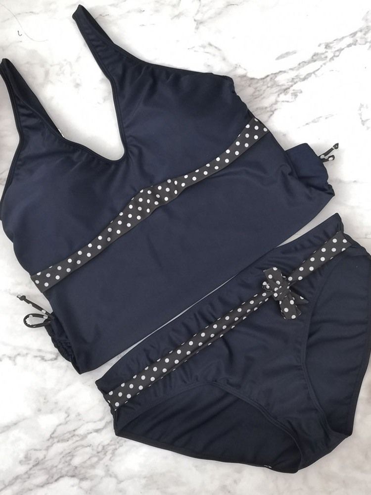 Naisten Väripaletti Patchwork Bowknot Seksikäs Uimapuku