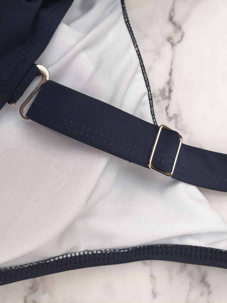 Naisten Väripaletti Patchwork Bowknot Seksikäs Uimapuku