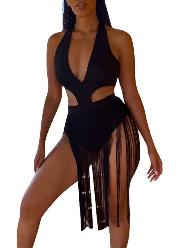 Tassel One Piece Western Naisten Uimapuvut