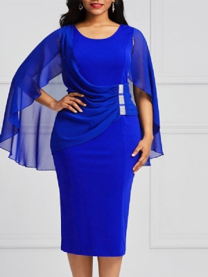 Bodycon Mid-calf Batwing -hihainen Naisten Mekko