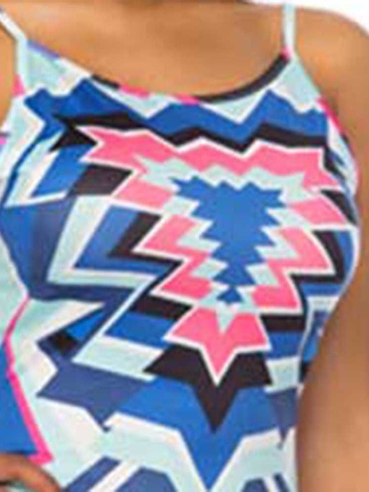 Naisten Afrikkalainen Muoti Nilkkapituinen Selkähihaton Hihaton Bodycon-mekko