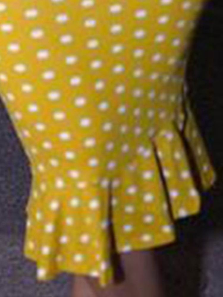 Naisten Bodycon-hihaton Spagettihihna Pilkkuja