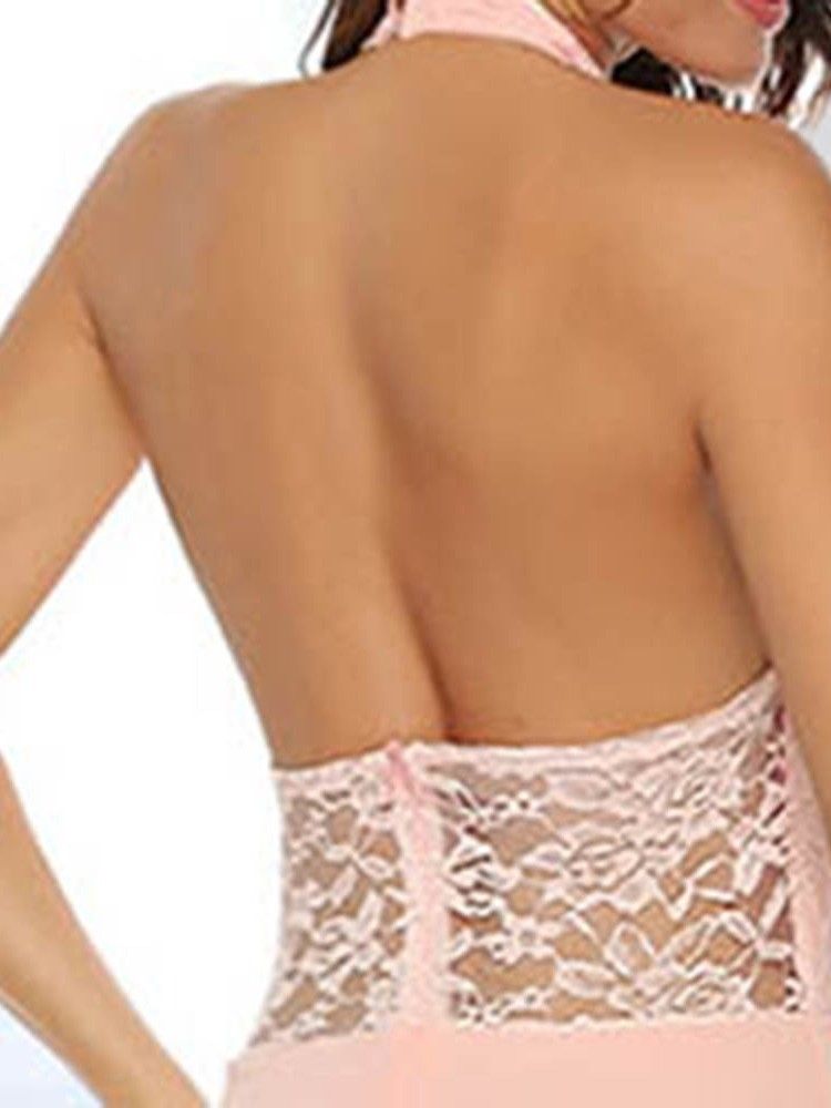 Naisten Bodycon Tyylikäs Hihaton Lattiaa Hipova Pituus Selkä Pitsimekko