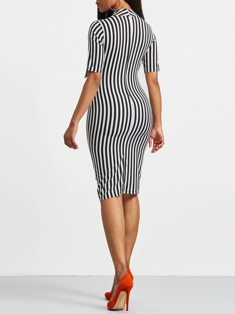 Naisten Bowknot-jousikaulusnauha Bodycon-mekko