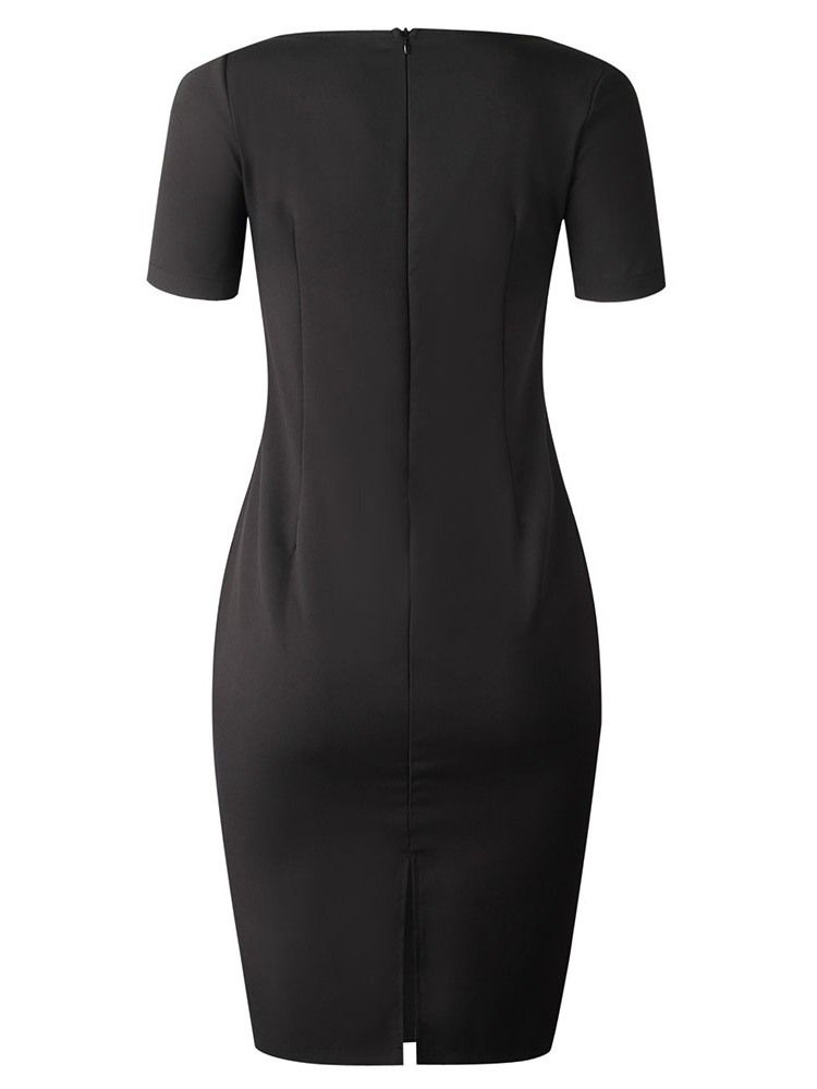 Naisten Lyhythihainen Lyhythihainen Keskitasoinen Bodycon-tyylikäs Mekko