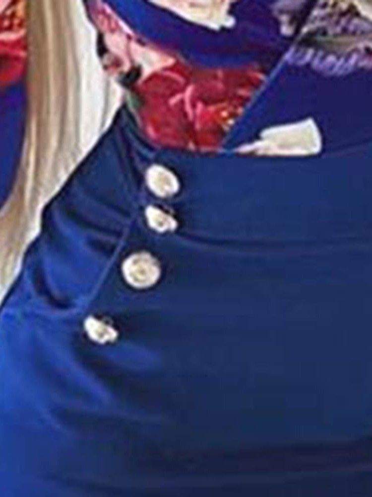 Naisten Pitkähihainen V-aukkoinen Villapaita Bodycon-mekko