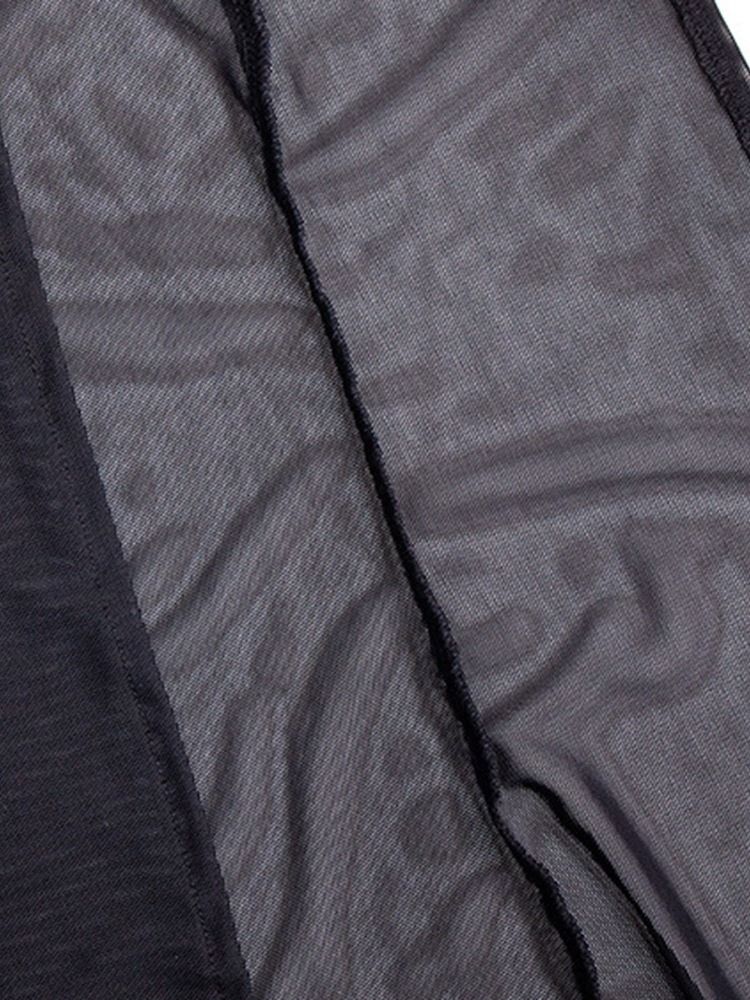 Naisten Pitsi-aukko Lattiaan Ulottuva Yksivärinen Bodycon-mekko