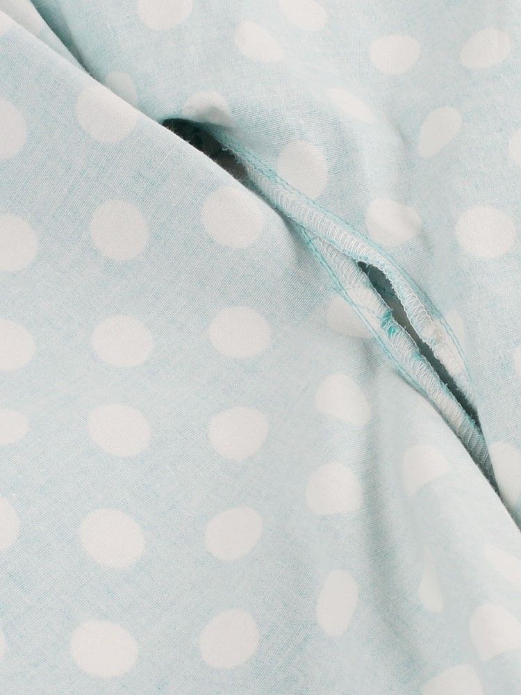 Naisten Polka-pisteillä Terälehtihihainen Polvipituinen Bodycon-mekko