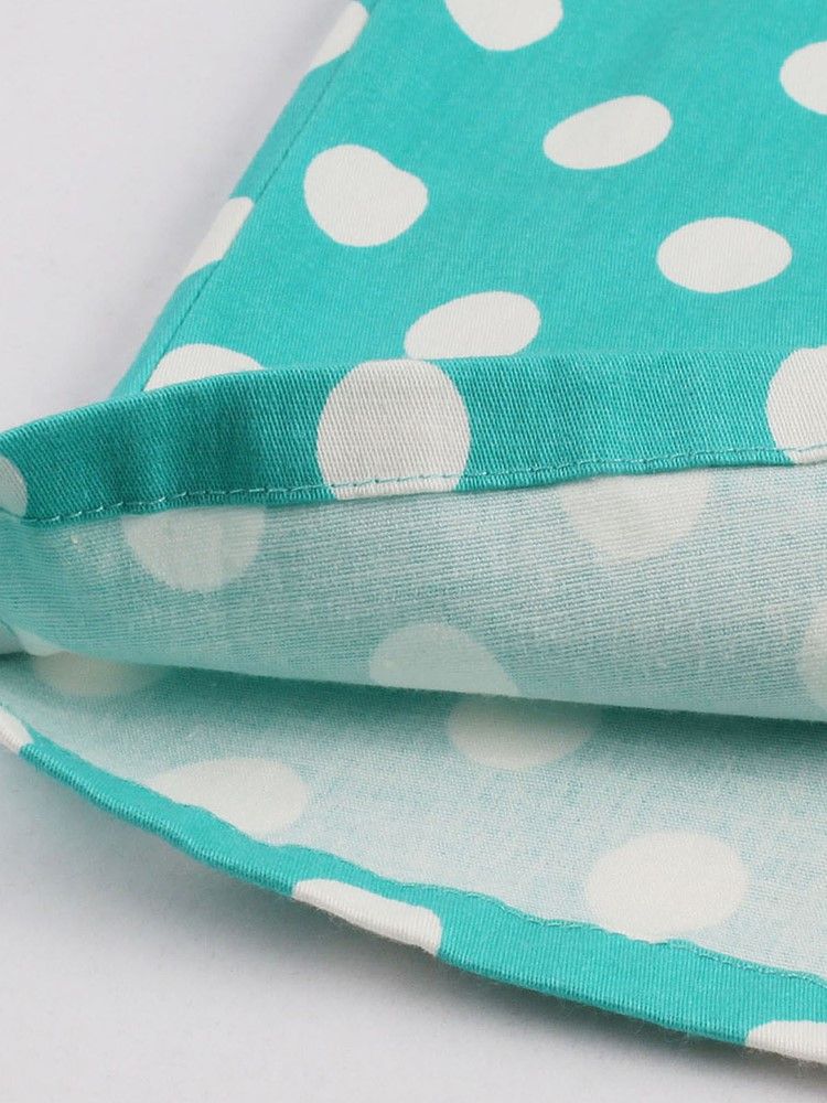 Naisten Polka-pisteillä Terälehtihihainen Polvipituinen Bodycon-mekko