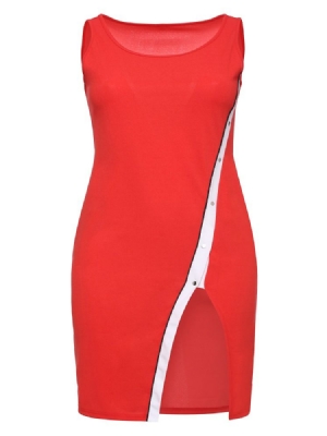 Naisten Selkätön Niitti Epäsymmetrinen Bodycon-mekko