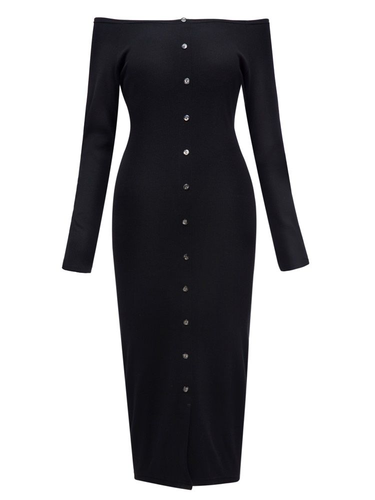 Naisten Yksinkertainen Bodycon-mekko
