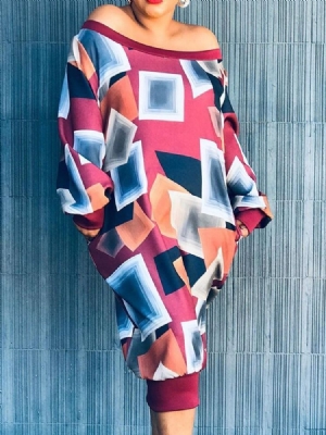 Pocket Mid-calf Pitkähihainen Rento Naisten Mekko