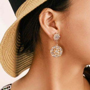 Rhinestone Vintage Alloy Prom -korvakorut